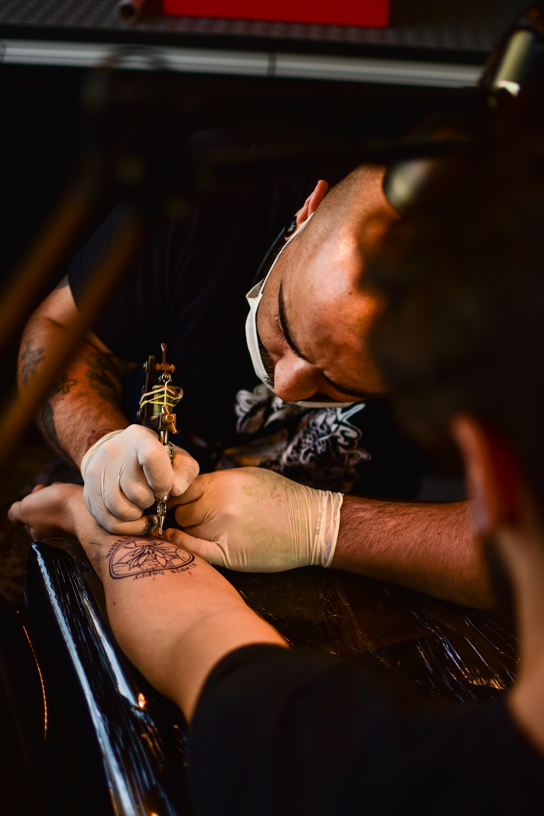 Fine line on a forearm