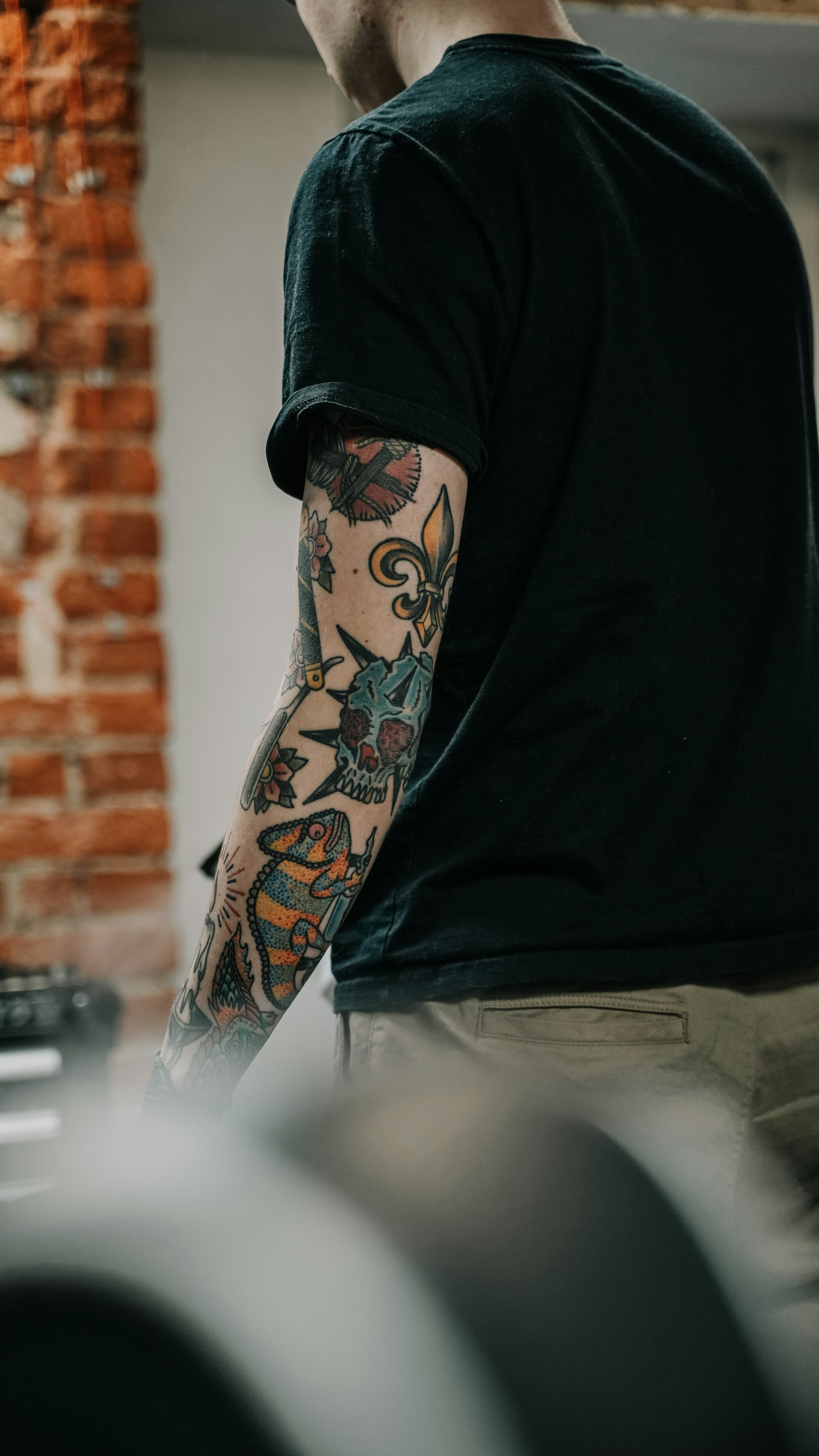 Blackwork on an arm